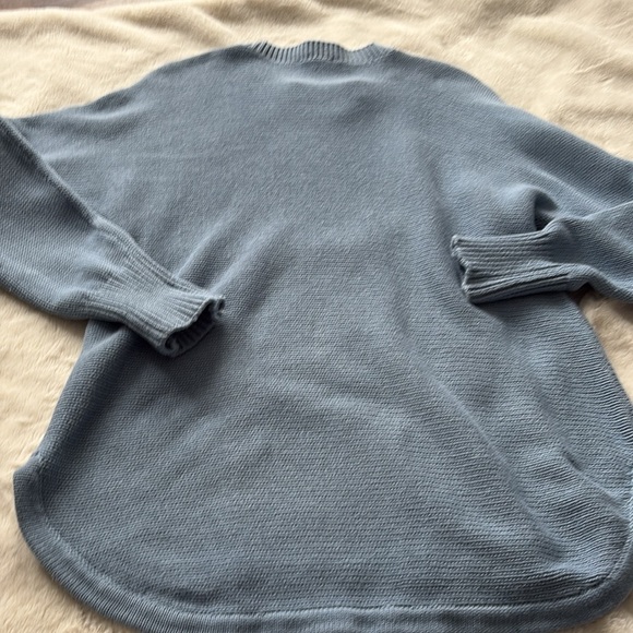 Philosophy Blue Ribbed Long Sleeve Top – Size M | Soft Knit Crew Neck | - Picture 6 of 6